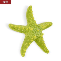 海星绿色13*13cm 方向盘船舵手渔装饰品儿童卧室地中海风格复古墙面挂饰壁饰挂件