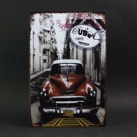 TP20-09 20X30cm 复古怀旧铁皮画车牌做旧工业风酒吧装饰创意房间墙上墙面壁饰挂件