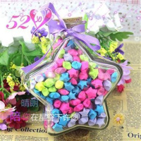 特大号(可装520颗) 特大号五角星玻璃幸运星瓶许愿星星瓶漂流瓶罐可装520星星