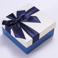 蓝色礼品盒(适合小号) LED灯许愿瓶夜光幸运星玻璃木塞瓶创意瓶摆件瓶花鼓星星瓶