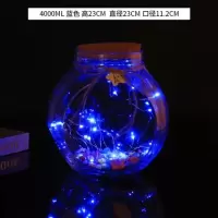 超大号可装3344颗LED蓝色灯 LED灯许愿瓶夜光幸运星玻璃木塞瓶创意瓶摆件瓶花鼓星星瓶