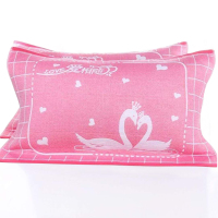 康辰2条装纯棉纱布枕巾柔软舒适好棉好眠1对装