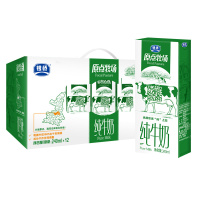 银桥牛奶 原点牧场 纯牛奶 全脂奶 早餐奶 240ml*12盒