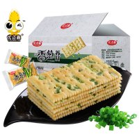 优迈嘉香葱饼干苏打饼干2kg礼盒装无蔗糖咸味饼干休闲零食大礼包