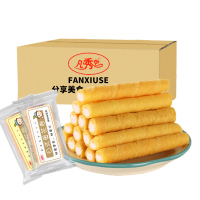 凡秀色注心蛋卷400g(60支)整箱 酥脆美味糕点心夹心卷