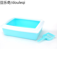塑料猫砂盆小号半封闭式猫便盆猫厕所送猫砂铲猫咪用品宠物用品