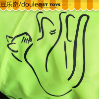 三层荧光绿带响纸可折叠猫隧道猫帐篷猫玩具猫通道猫用品