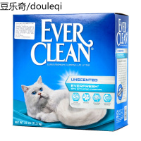 美国EVERCLEAN蓝钻猫砂白标25磅吸水除臭结团猫沙无尘环保膨润土