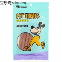 hoopet华元 黑芝麻鸡肉条80g 宠物零食 泰迪比熊训练奖励磨牙洁齿