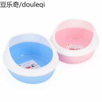 hoopet猫砂盆开放式猫咪厕所半封闭猫砂盆小号幼猫宠物厕所用品