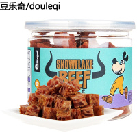 狗狗零食雪花牛肉粒磨牙补钙泰迪金毛萨摩耶宠物牛肉干训练奖励