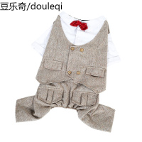 大狗狗衣服金毛背带裤哈士奇拉布拉多大型犬西装礼服宠物春季春装