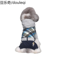 狗狗衣服泰迪法斗小鹿犬约克夏雪纳瑞小型幼犬四脚宠物秋冬装卫衣