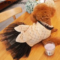 小狗狗衣服泰迪比熊博美春秋薄款小型犬宠物蓬蓬裙冬季秋冬装裙子