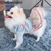 博美衣服小狗狗比熊泰迪吉娃娃春天小型犬公主裙子宠物春季春秋款
