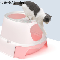 顶入式猫砂盆全封闭猫厕所除臭防外溅特大号超大号抽屉式猫盆拉屎