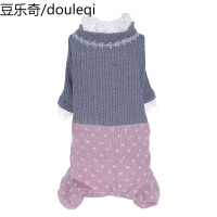 网红狗狗衣服泰迪女比熊博美约克夏睡衣小型犬四脚宠物小狗秋冬装
