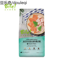 比乐狗粮原味真骨粒中大型成犬12kg无谷冻干金毛拉布拉多通用型