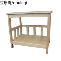 FIBER范博狗窝玩偶床泰迪博美窝实木宠物床狗床猫窝兔子木床