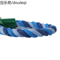FIBER宠物棉绳玩具可咬卫生磨牙玩具双环 狗狗玩具猫猫玩具绳