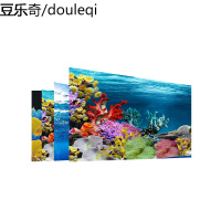 鱼缸背景纸壁纸水族箱贴纸装饰3d立体背景板画高清图底板纸装饰