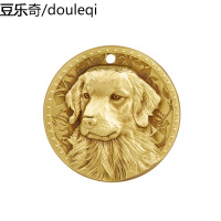 狗牌身份牌定制铜纪元泰迪金毛铭牌名牌防丢刻字小大型犬挂牌吊牌