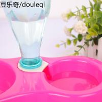 宠物双碗食盆猫盆狗盆带防滑双口狗碗饮水喂食器两用宠物用品特价