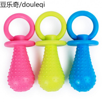 宠物狗狗发声玩具 橡胶耐咬型宠物奶嘴 泰迪奶嘴铃铛训练狗狗玩具