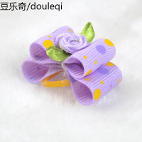 狗狗发夹约克夏头饰头花泰迪的发饰宠物皮筋配饰猫蝴蝶结小狗饰品