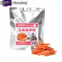 静一美味三文鱼肉丝80g 小鱼干零食特色磨牙 幼成猫零食肉条