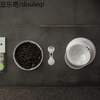 吾栗WULEE太空碗双碗斜口加菲猫碗食盆水碗狗狗喂食碗猫咪餐具