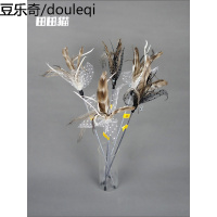 静一-田田猫蕾丝仿树枝仙女蝴蝶羽毛逗猫棒猫玩具逗猫杆猫用品
