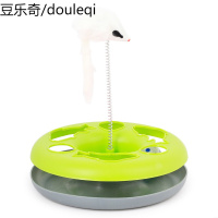 猫玩具爱猫转盘球单层逗猫棒老鼠玩具宠物小猫幼猫咪用品猫咪玩具