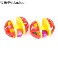 猫玩具猫咪用品玩具 宠物猫逗猫铃铛球玩具 双色哑铃发声玩具