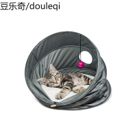 外贸猫窝 绒 猫隧道猫窝大号保暖 猫窝半封闭可拆洗 猫窝帐篷秋冬