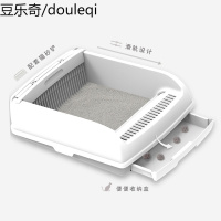 捣蛋鬼懒人猫砂盆猫砂盆半封闭式易清理猫厕所大号除臭防外溅防臭