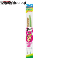 日本进口多格漫灵动逗猫 2支装狗尾巴不锈钢弹性逗猫棒逗猫杆