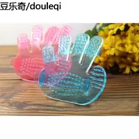 宠物五指洗澡刷 手掌刷狗狗澡刷 狗狗沐浴刷子 按摩清洁用品