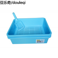 松木猫砂水晶猫砂专用加双层除臭猫砂盆猫厕所颜色随机送铲