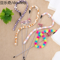 TOUCHCAT它它逗猫棒猫玩具 绒布带铃铛逗猫棒 幼猫长杆耐咬