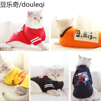 猫咪衣服秋冬季装加厚保暖幼猫小奶猫网红可爱宠物防毛猫猫薄款