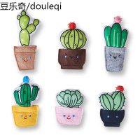 FOFOS两只福狸清新仙人掌猫咪猫薄荷包萌趣毛绒零食仙人掌互动玩