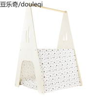 乐福狗窝木质衣架宠物狗狗窝可拆洗四季通用宠物房子软窝狗狗用品