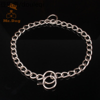 不锈钢宠物金毛马犬大狗狗p字链蛇链小型犬中型大型犬项链项圈