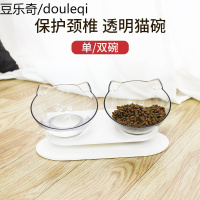 猫碗双碗猫食盆宠物碗幼猫碗食盆自动饮水猫粮盆猫盆食盆猫咪用品