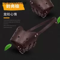 大狗皮质嘴套舒适防咬防叫可调节中小型犬宠物透气止吠器