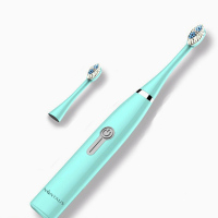 金正 电动牙刷 智能声波震动成人电动牙刷(杜邦刷毛 全身水洗机身防水 声波震动 抗菌刷毛呵护牙龈 )电池版l蓝色
