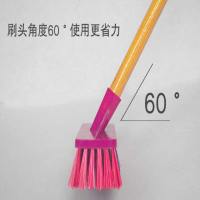 三件套硬毛木柄厕所刷长柄马桶刷地刷子大号地板刷卫生间多用刷子