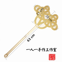 被子拍被拍子拍打器灰尘掸藤编如意拍子藤芯神器除尘家用棉被掸子 2股四花仿藤 1把(送床刷+中国结)