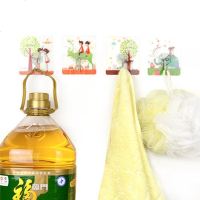 [1-30个装]挂钩强力粘胶无痕免钉吸盘创意厨房墙壁挂墙上不粘钩 透明无痕挂钩6*6cm 1个试用装